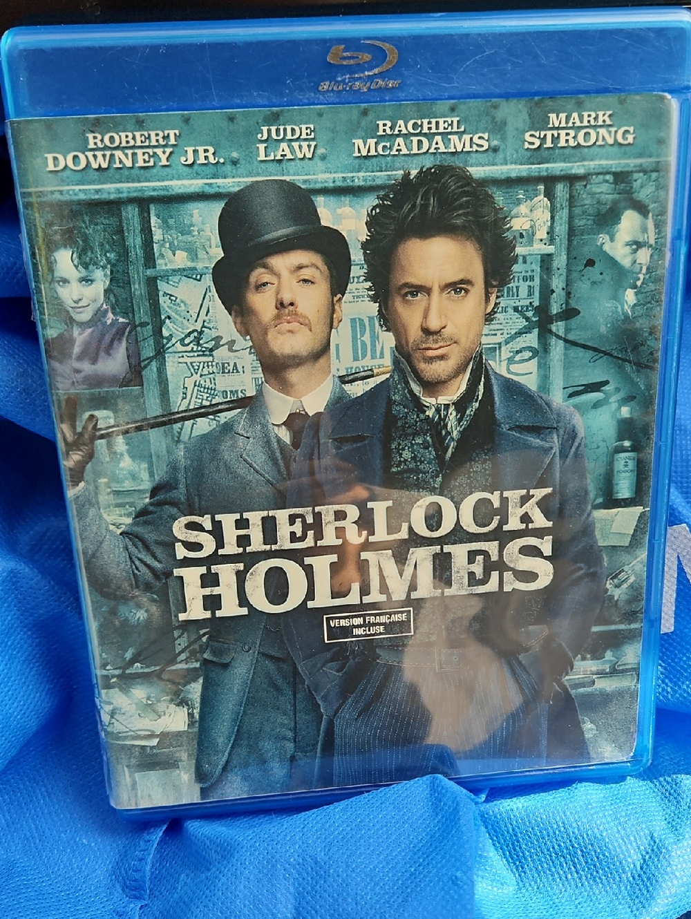 🌟3/$25🌟 Sherlock Holmes Blu-ray Movie Case - Blue